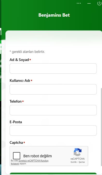 Benjaminsbet Canlı Destek